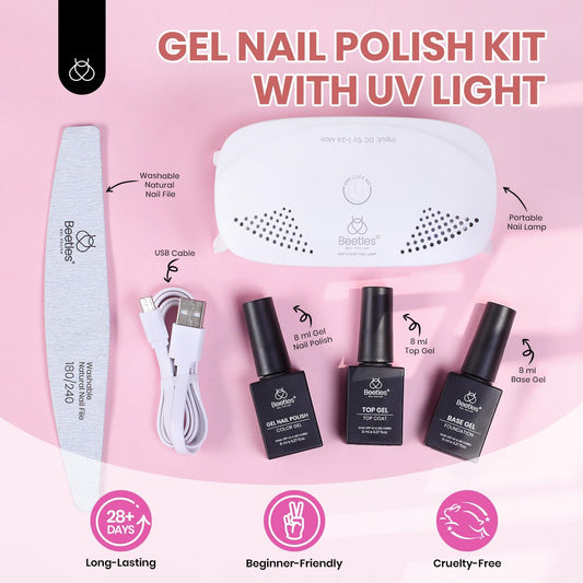 Beetles UV LED lamp and control buttons for fast gel curing