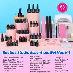 beetles UV LED lamp close-up curing nails quickly for durable results