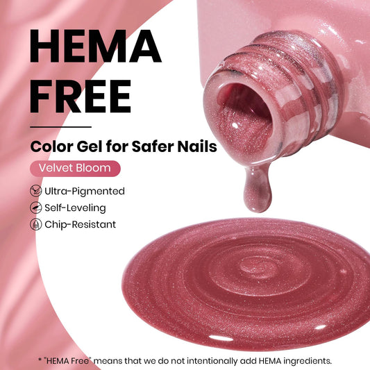 beetles brush stroke of pink cat eye polish showing smooth application and glossy effect