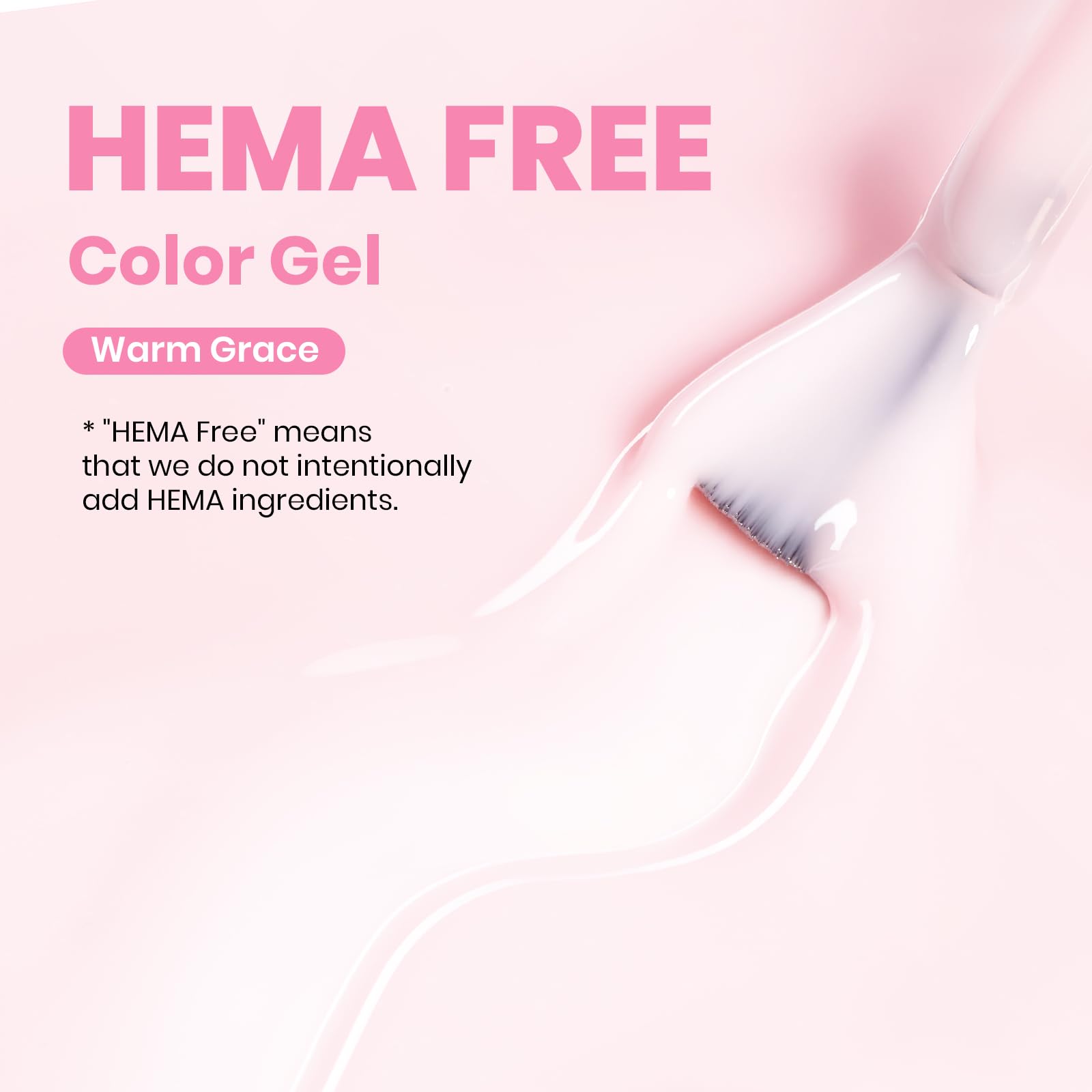 Beetles Gel Polish brush stroke displaying smooth application and buildable translucency benefit