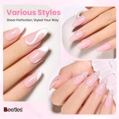 Beetles Gel Polish close-up of gel texture showing jelly consistency and easy layering benefit