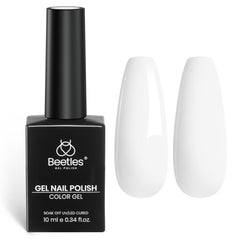 Beetles white gel front bottle showing clean packaging and usable volume