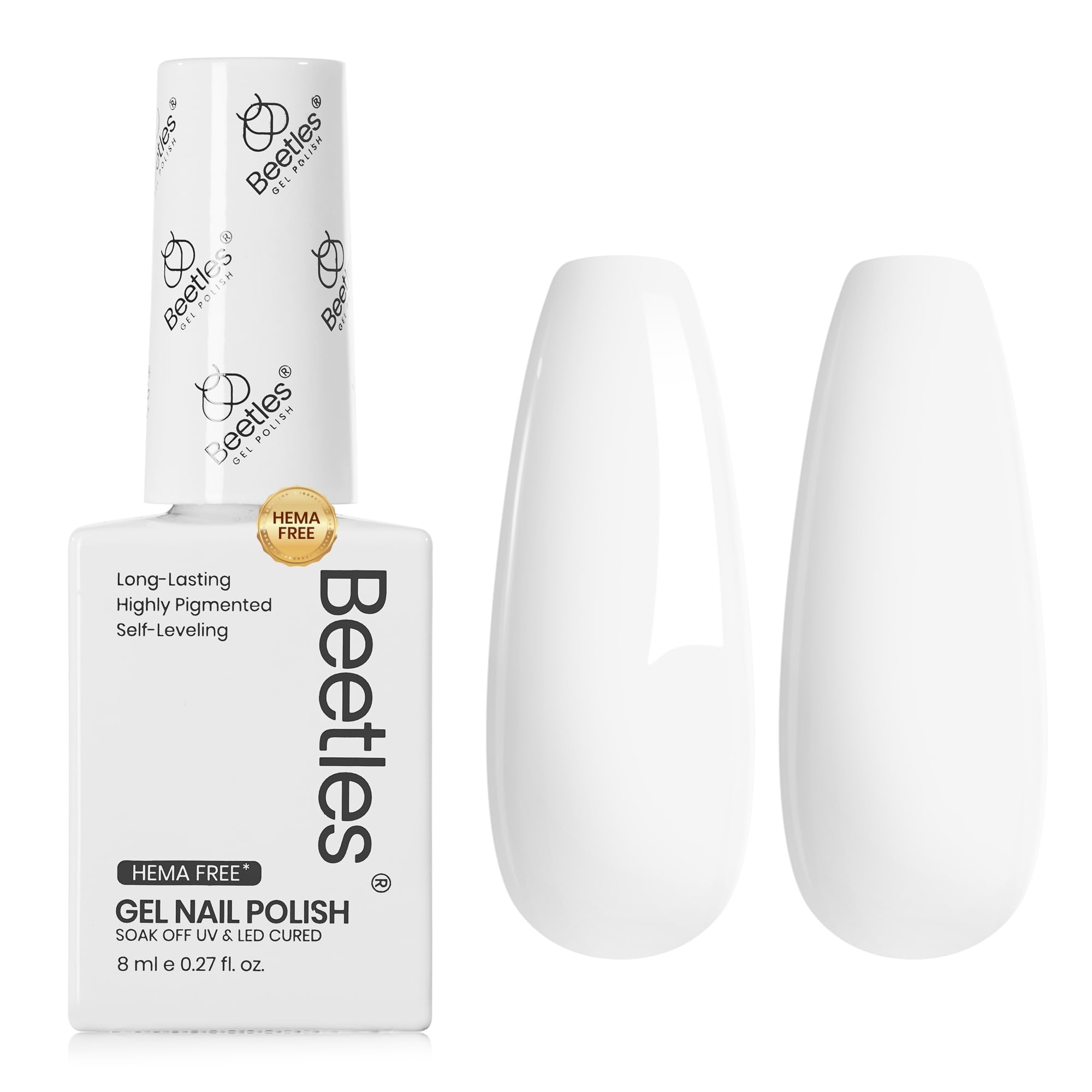 Beetles packaging label close-up confirming Na658 shade and product info