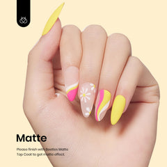 Beetles Gel Polish glossy finish close-up showing high-shine, chip-resistant surface