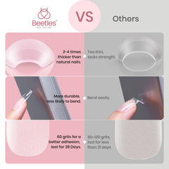 beetles gel polish hand applying gel to a tip demonstrating easy application benefit