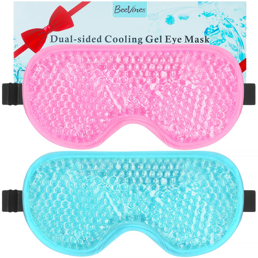 BeeVines front packaging showing two gel eye masks and gift box, ideal for gifting