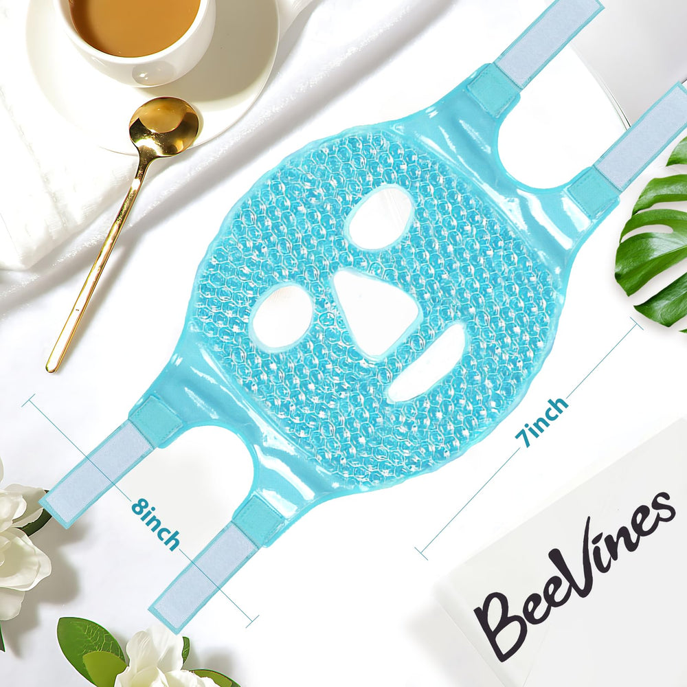 BeeVines mask held in hand showing compact size and portable convenience