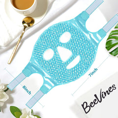 BeeVines mask held in hand showing compact size and portable convenience