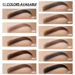 BEFIVECOK angled brush making fine hair-like strokes for natural brow shaping