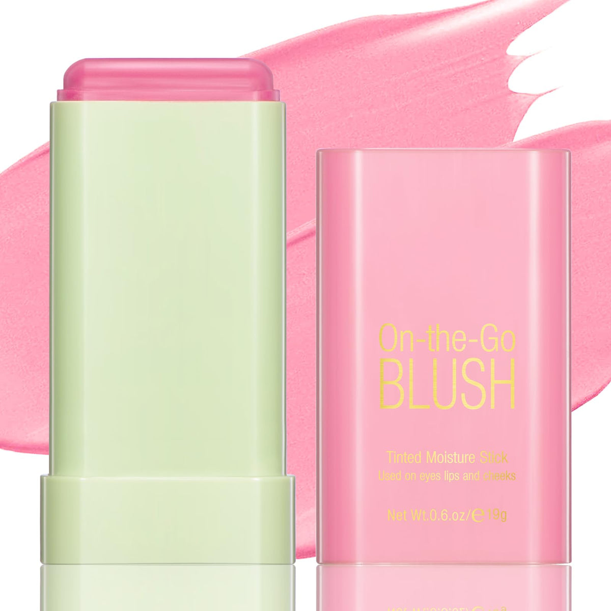 BEFIVECOK front packaging showing compact twist-up blush wand and shade