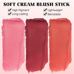 BEFIVECOK blush stick held in hand to show true pocket-friendly scale