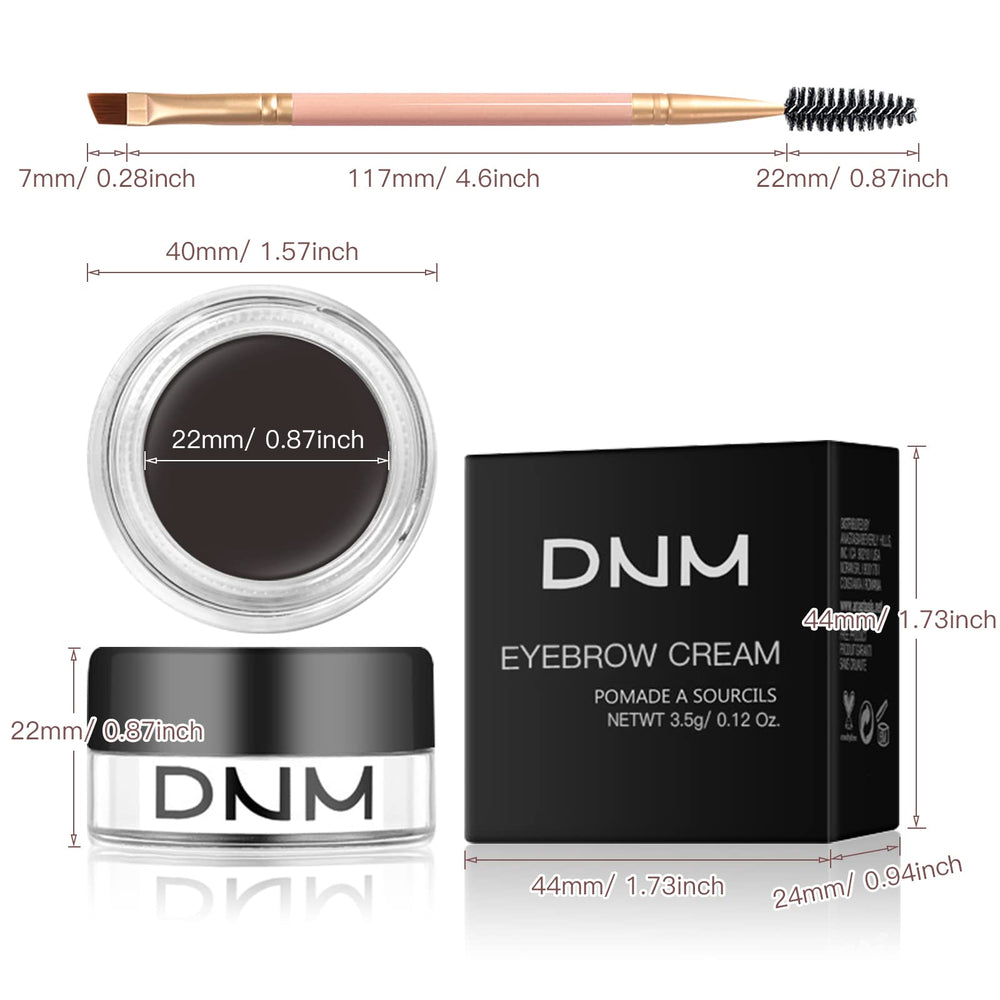 BEFIVECOK dual-ended eyebrow brush detail displaying angled brush and spoolie for precise application benefit