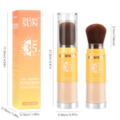 BEFIVECOK user applying brush-on sunscreen outdoors for quick touch-up