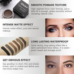 BEFIVECOK spoolie blending pomade to soften edges and create seamless brows