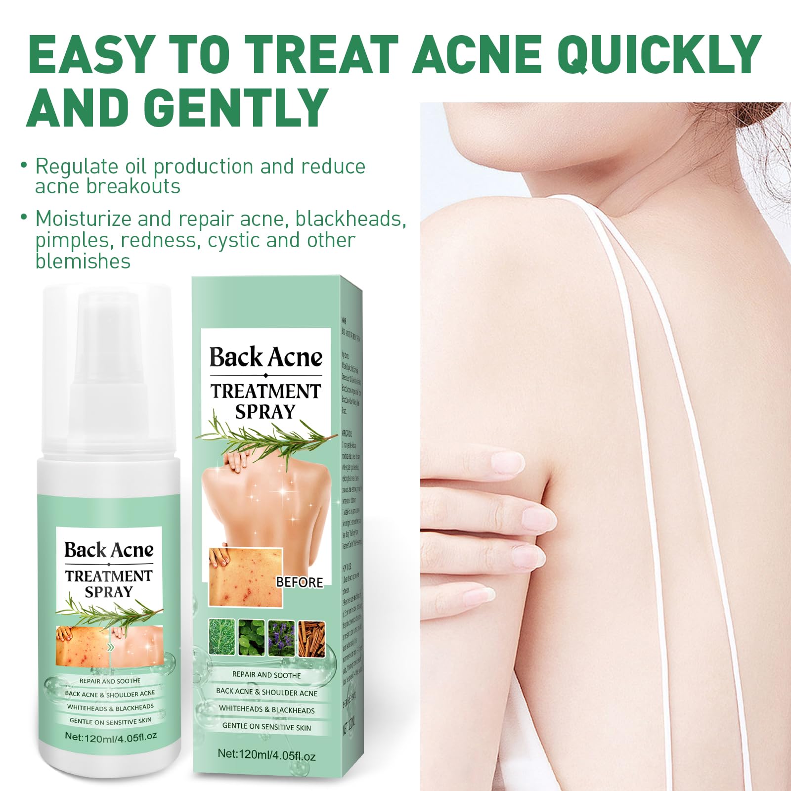 BEFIVECOK fine mist on skin surface leaving a cooling, refreshing feel