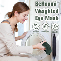 BeHoomi plush cover being hand-washed showing easy maintenance and hygiene