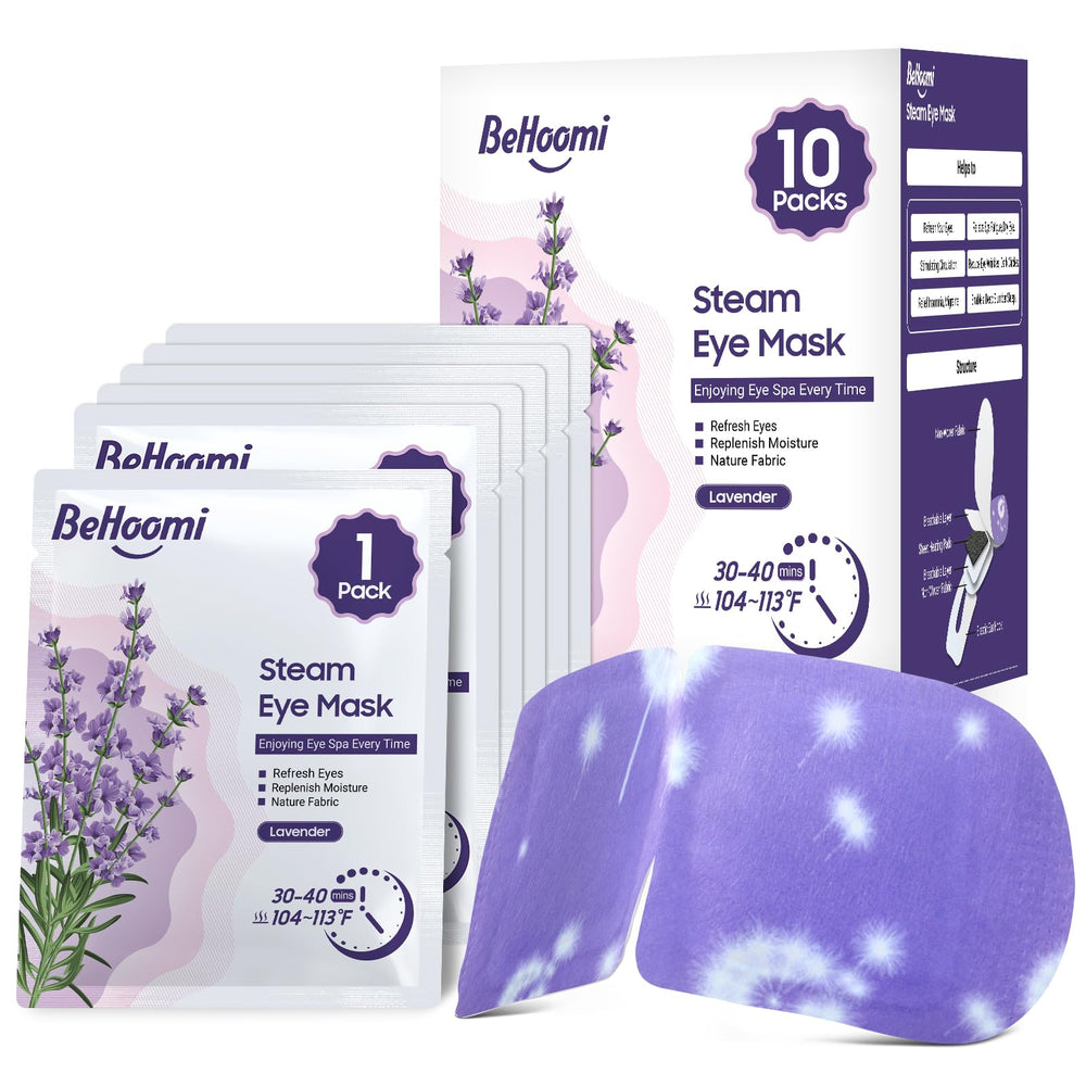 BeHoomi front packaging showing lavender scent and 10-pack benefit