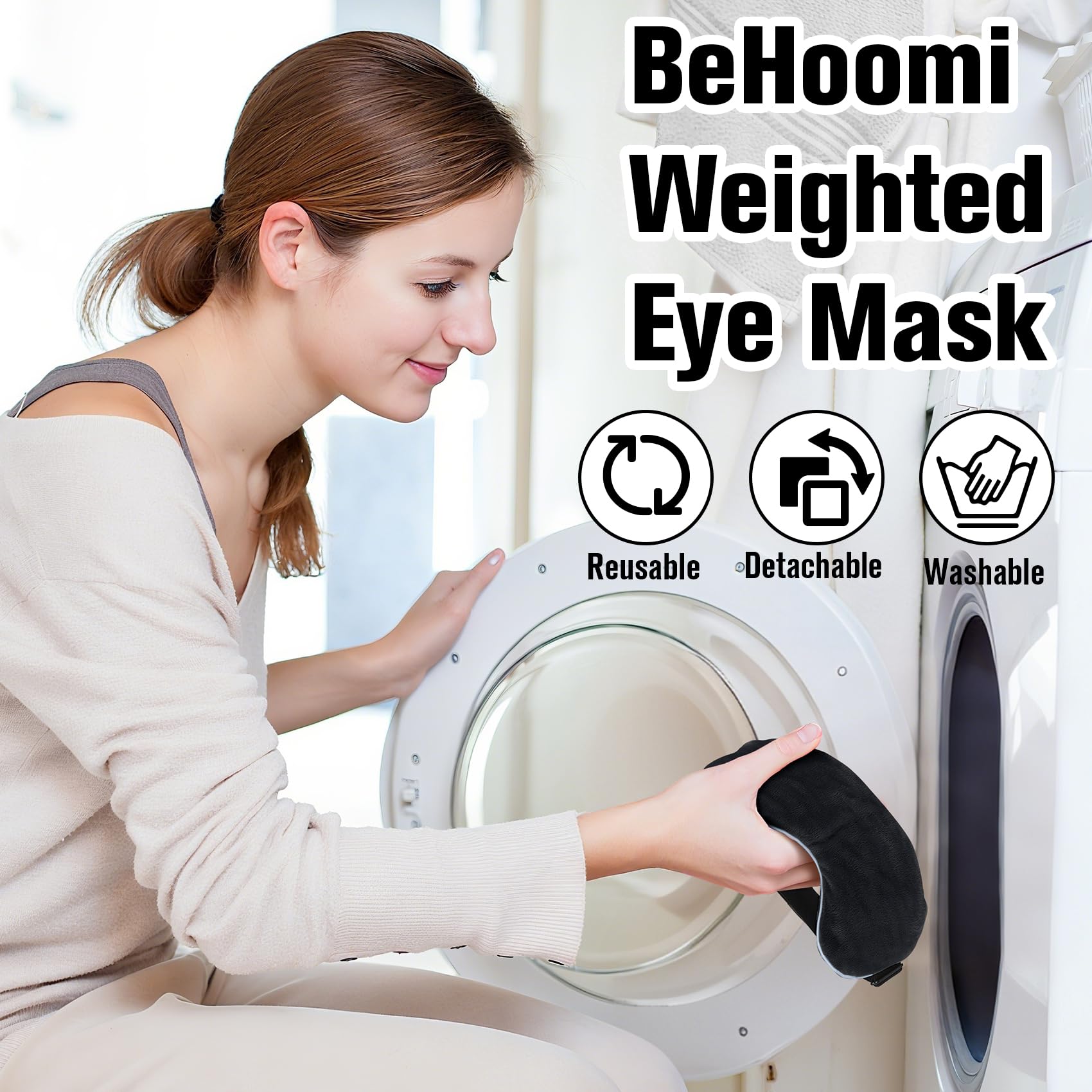 BeHoomi heat-resistant zipper and adjustable strap showing easy maintenance benefit