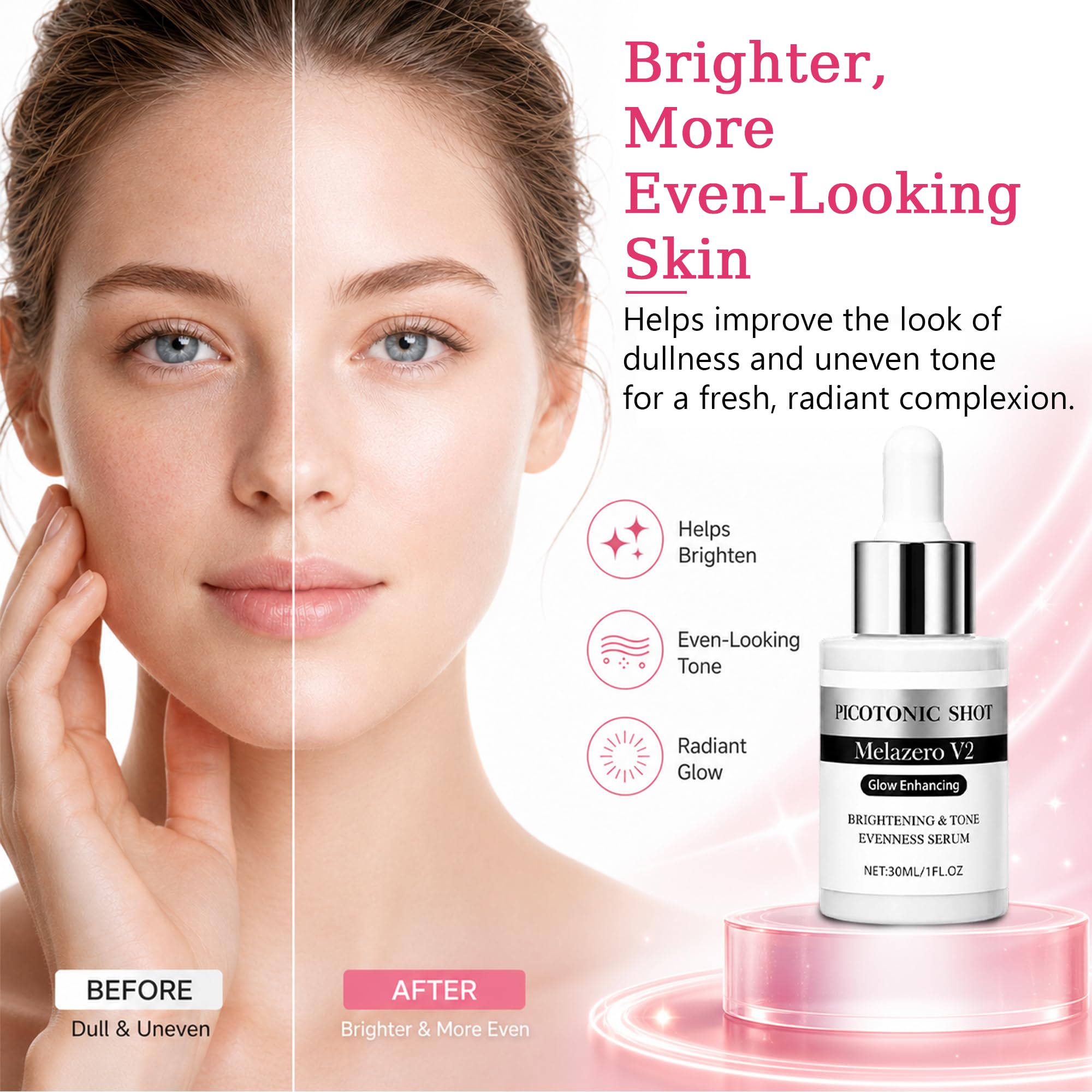 BeiBreeze cleanser pump detail highlighting gentle formula and easy daily use