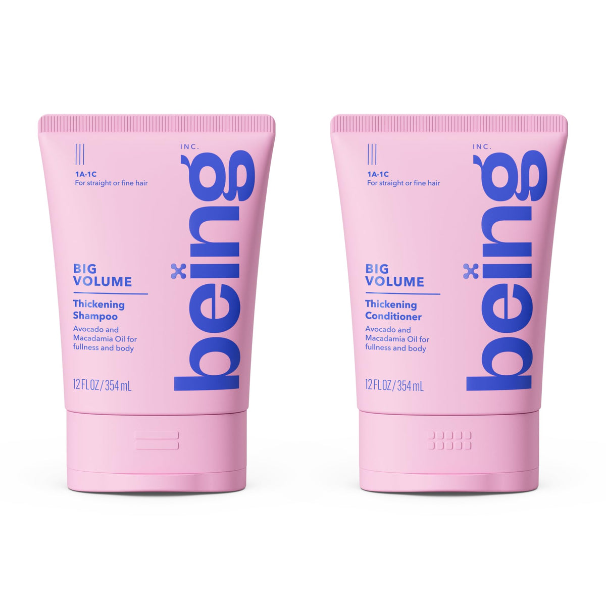 BEING INC bottle front packaging showing product and volume benefit