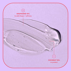 BEING INC coconut oil droplet image showing natural hydration benefits for curls