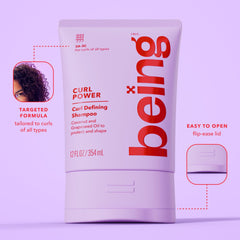 BEING INC creamy lather texture demonstrating gentle foam and non‑stripping cleanse