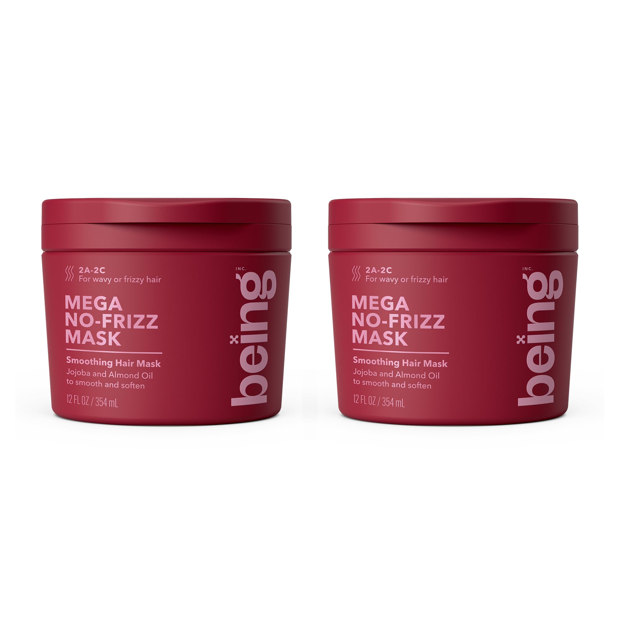 BEING INC front jar view showing smoothing mask and clear benefits