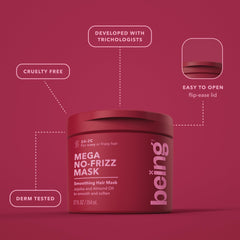 BEING INC application in shower demonstrating easier detangling and conditioning