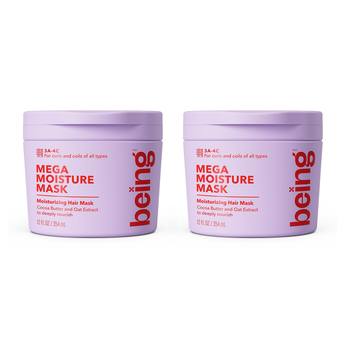 being inc front packaging twin jars showing product benefits