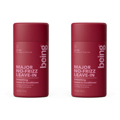 BEING INC front packaging of being MAJOR No-Frizz showing product benefits