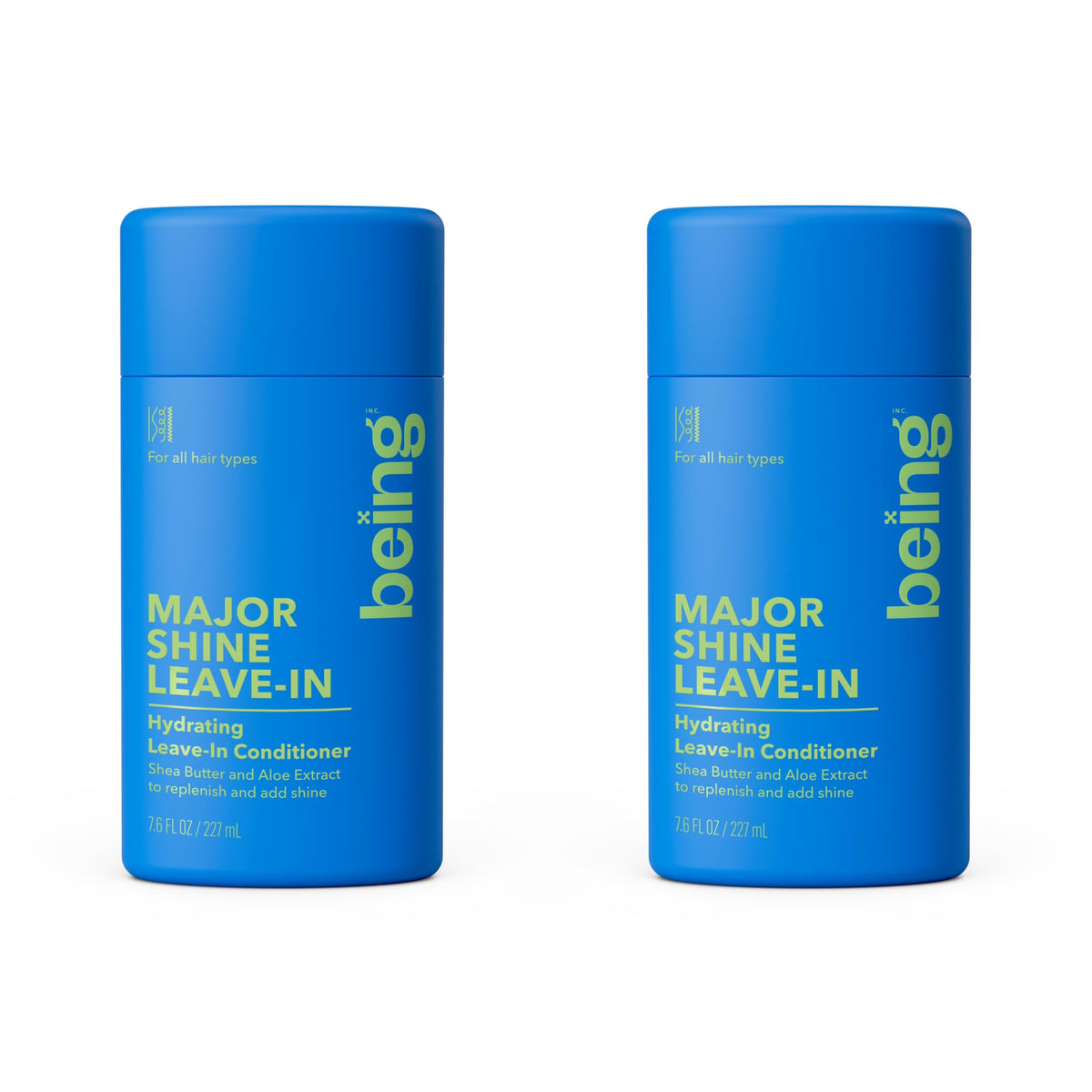 BEING INC front bottle view showing clean design and benefit of hydration