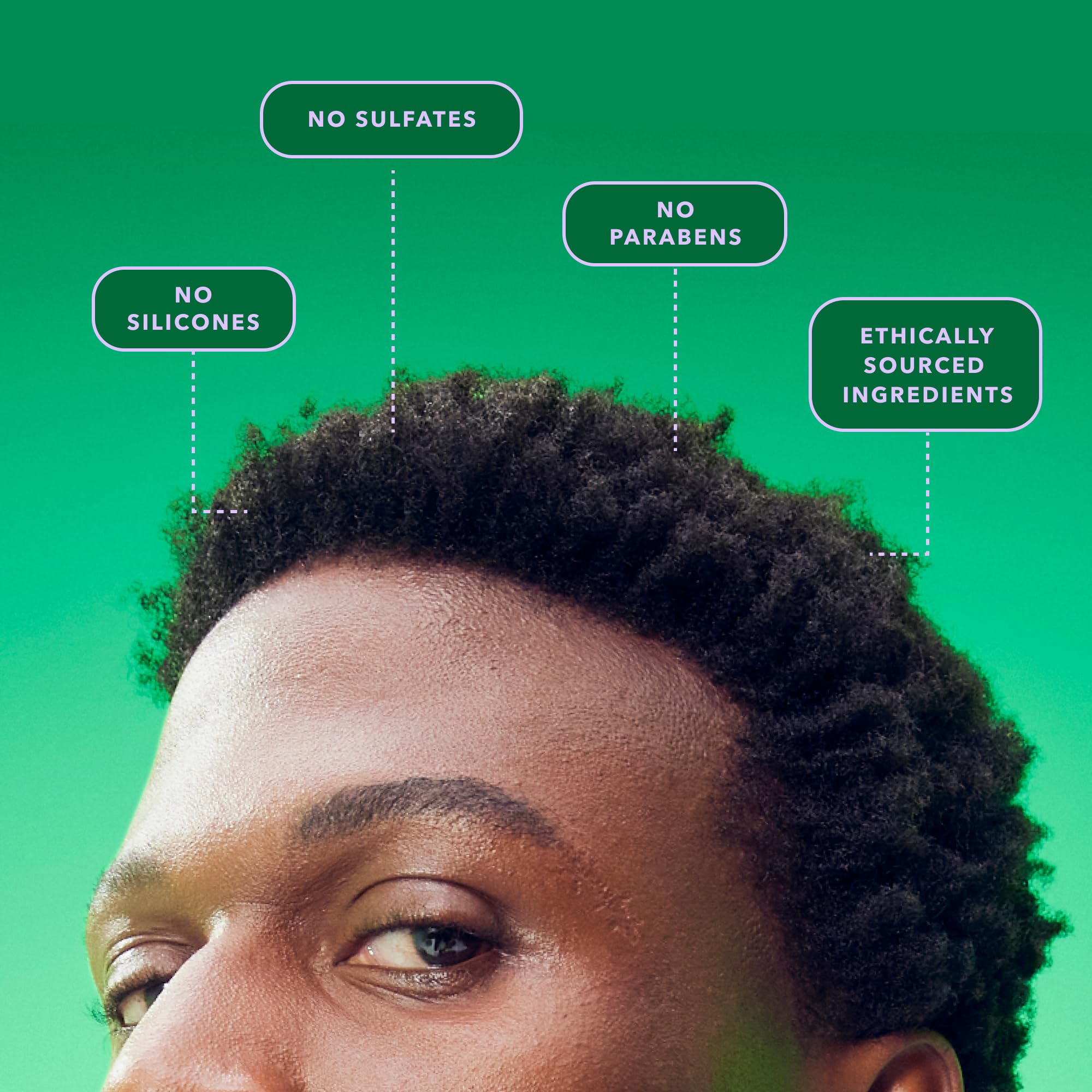BEING INC conditioner pouring texture showing rich emollient for smoother detangling
