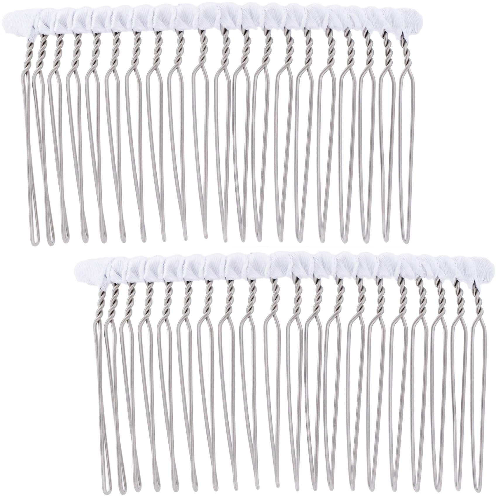 BEIQIYA front view white comb showing elegant ribbon and clean finish for polished looks