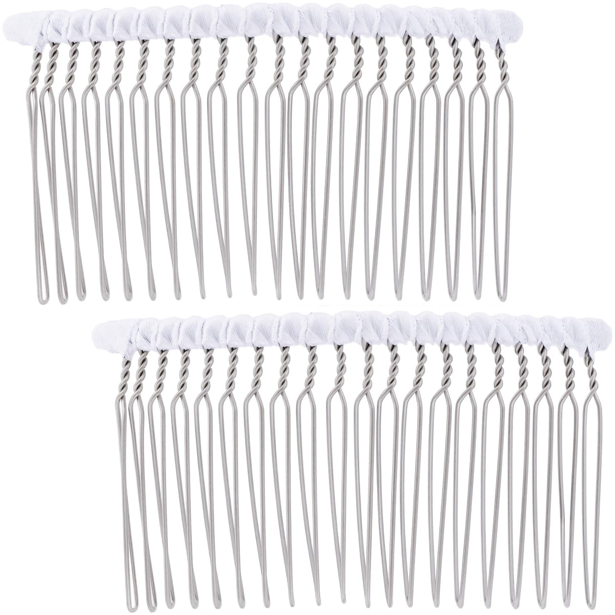 BEIQIYA front view white comb showing elegant ribbon and clean finish for polished looks