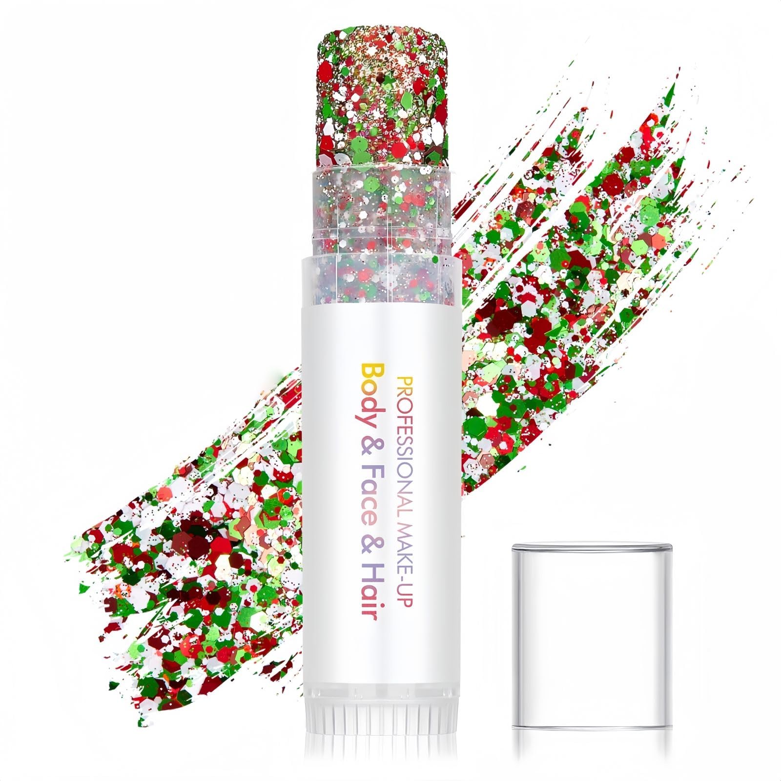 Beirou front packaging showing glitter stick trio for instant team colors