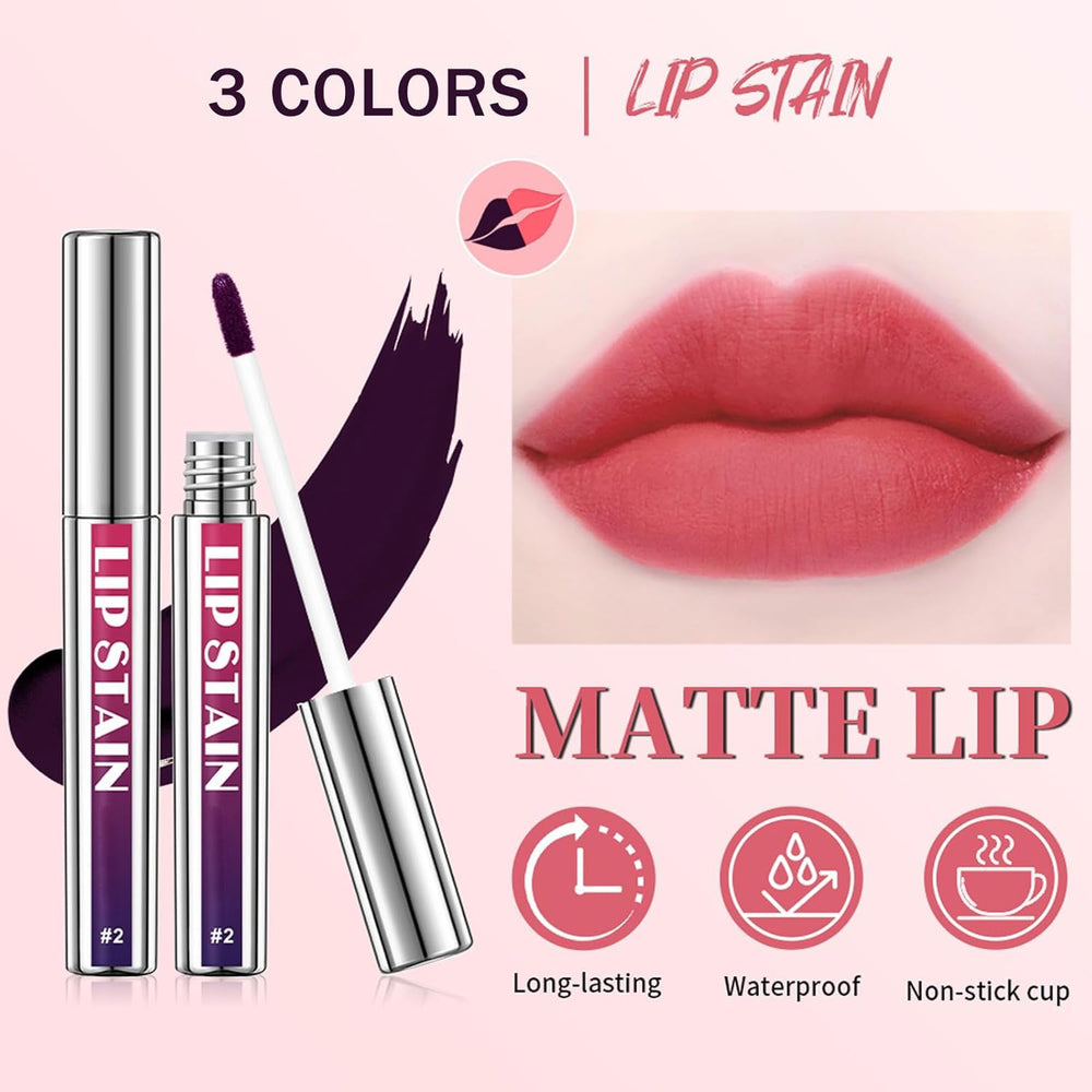 Bekoeen before and after lips showing defined edges and even semi-permanent color