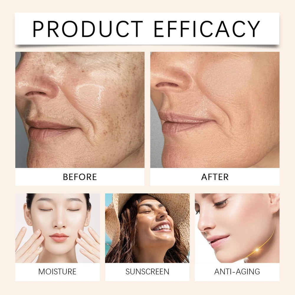 Bekoeen foundation blended on skin illustrating natural color-matching benefit