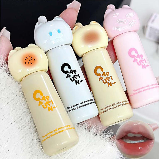 Bekoeen front packaging showing four cute cat glosses and color variety, great for gifting