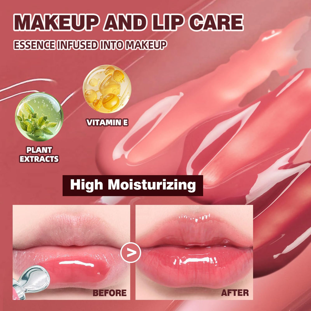 Bekoeen gradient lip swatch demonstrating fuller-looking lips and color blending
