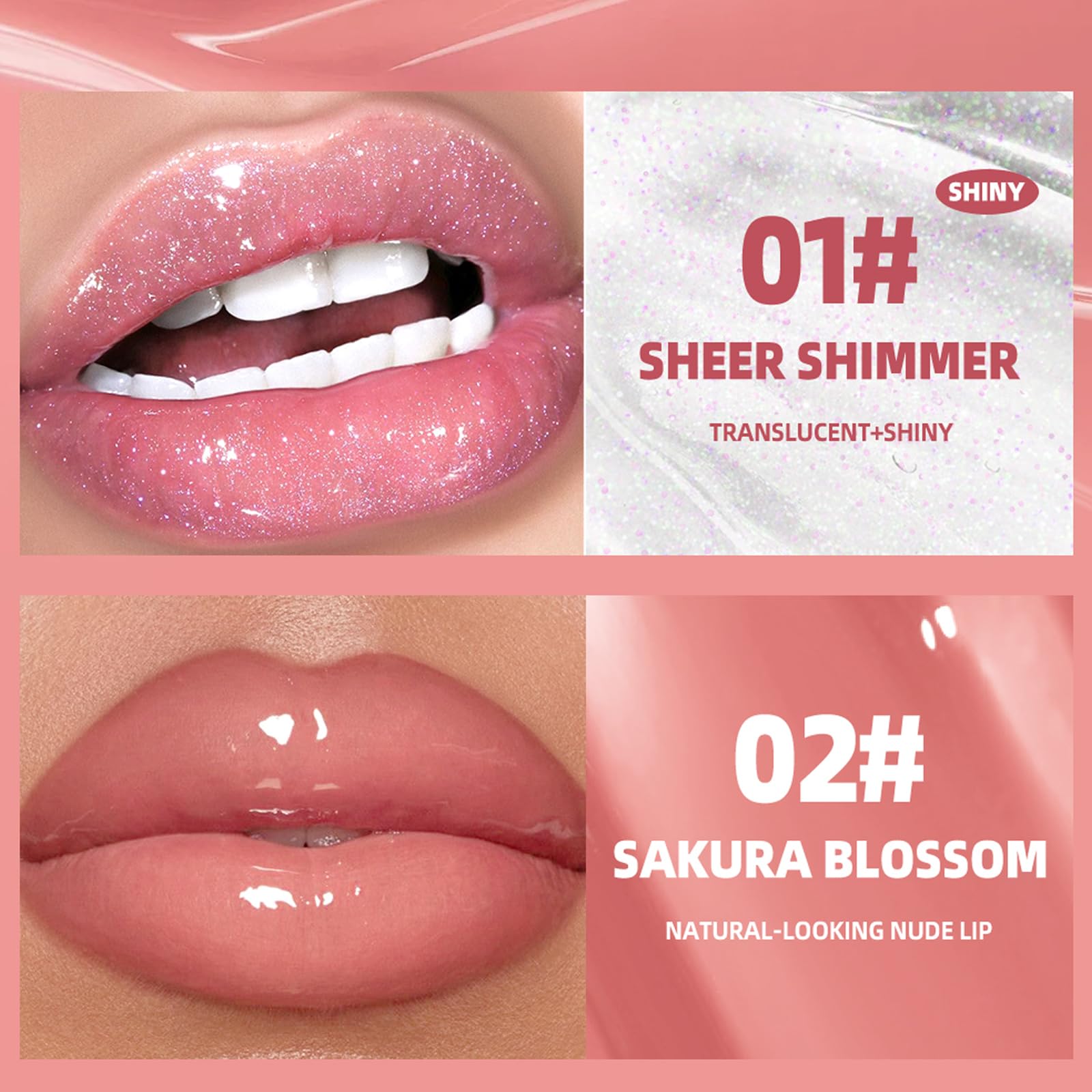 Bekoeen on model lifestyle shot showing glossy hydrated lips for everyday wear