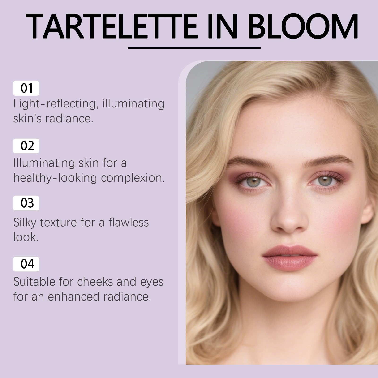 Bekoeen palette highlighter close detail showing fine luminous texture