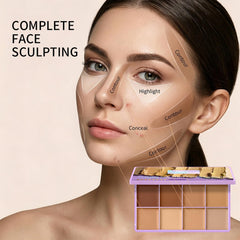 Bekoeen palette side label detail showing product info and shade selection clarity