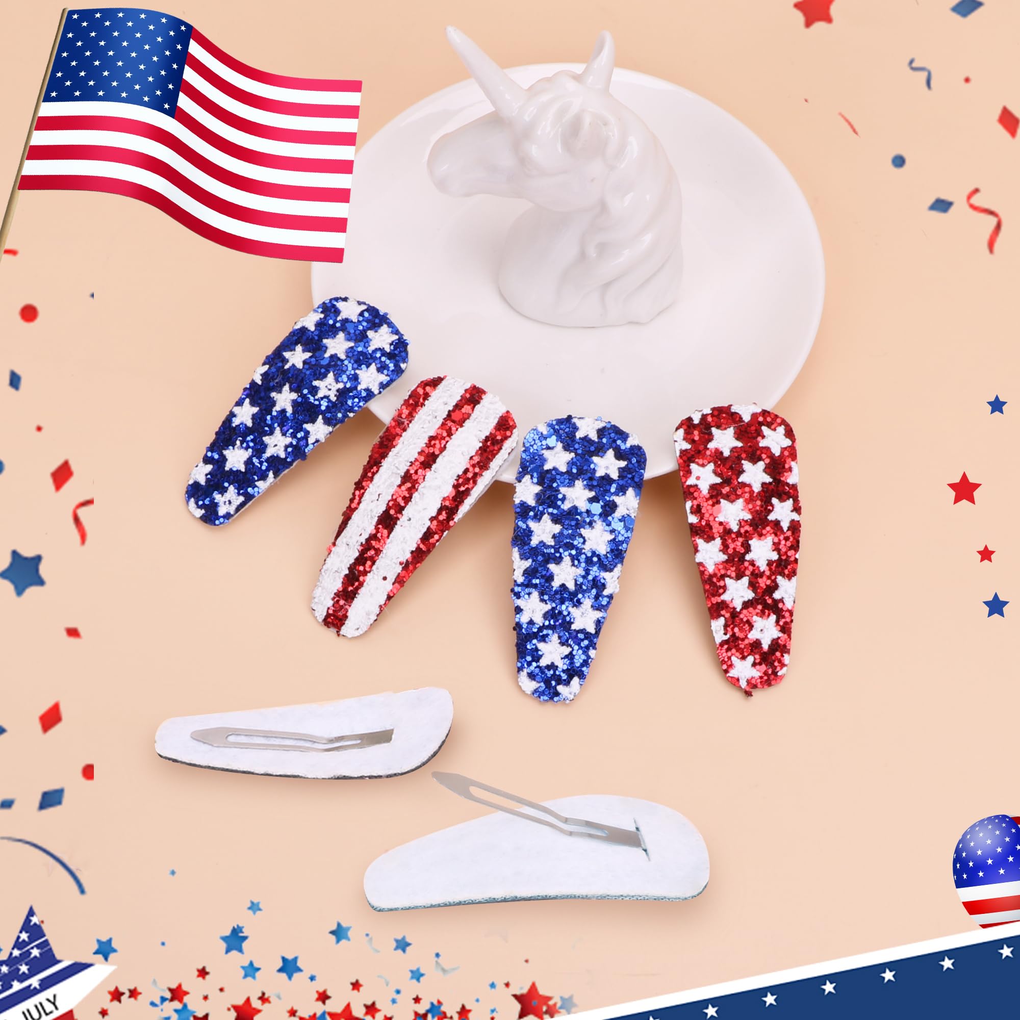 Beleki assortment showing star and stripe motifs offering versatile patriotic styling