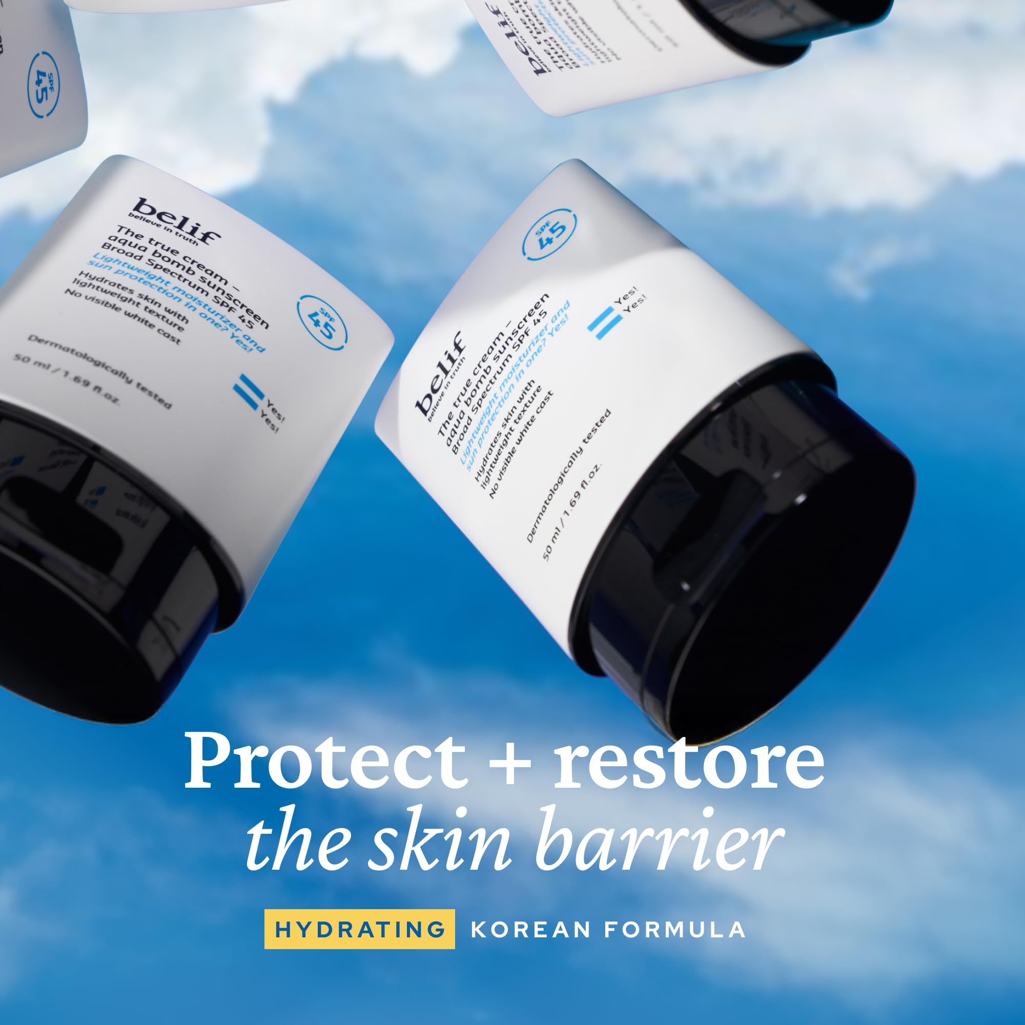 belif close-up of gel-cream texture delivering lightweight hydration