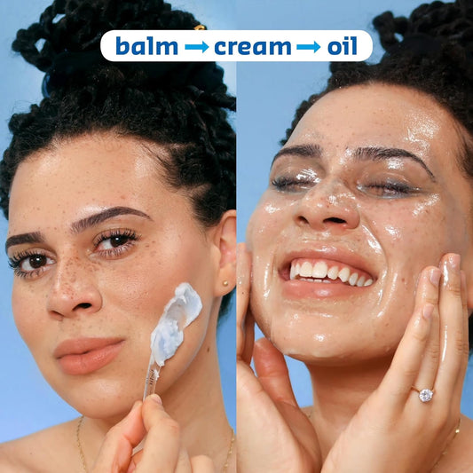 belif sherbet texture close-up highlighting soft balm feel and gentle application