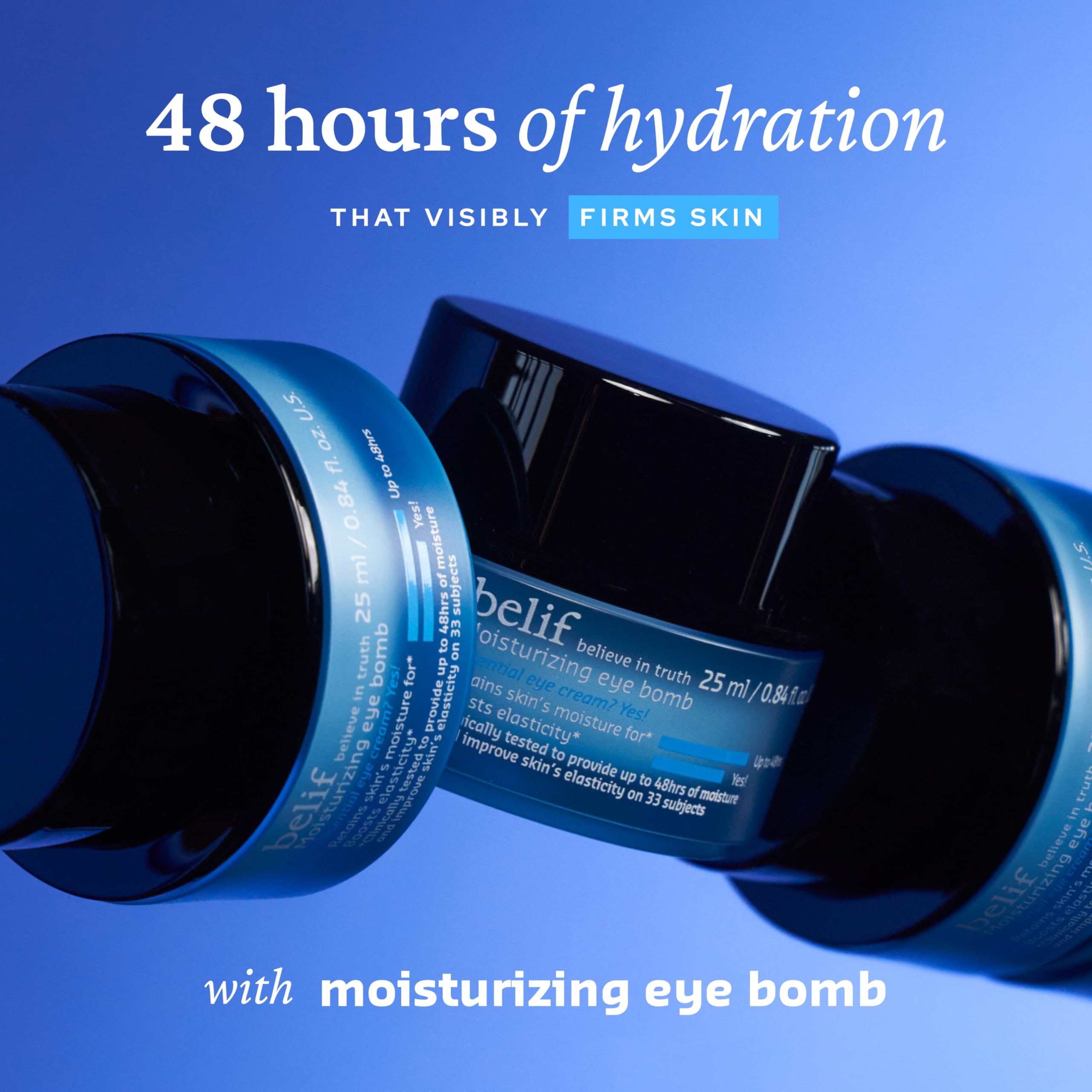 belif Peptide Eye Bomb creamy texture close-up that highlights smooth application benefit
