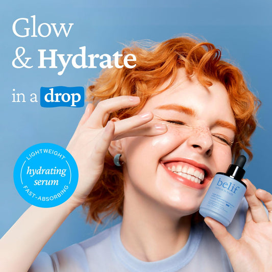 belif pipette dispensing clear serum demonstrating precise application benefit