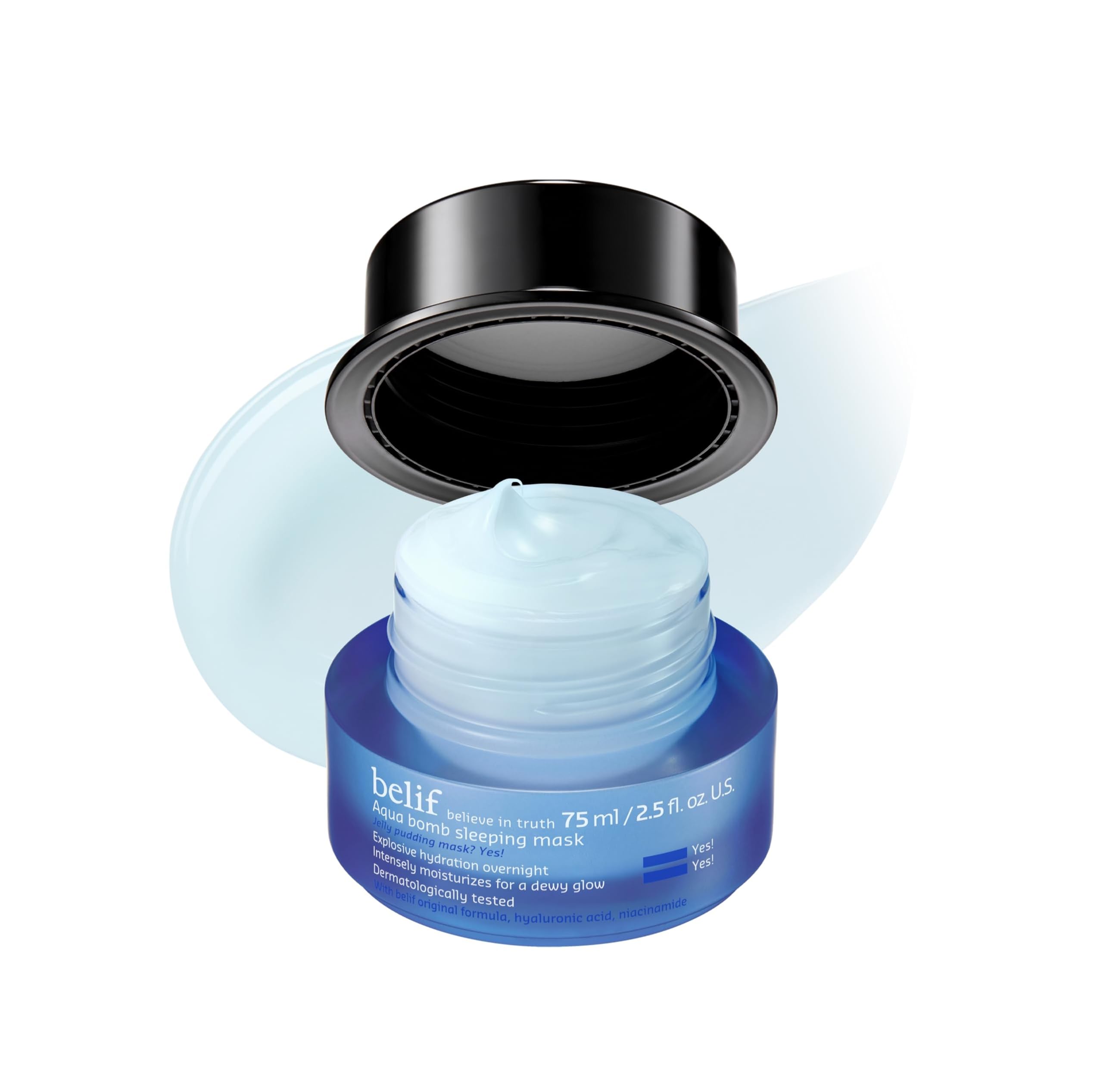 belif front packaging showing jar and product name for clear identification