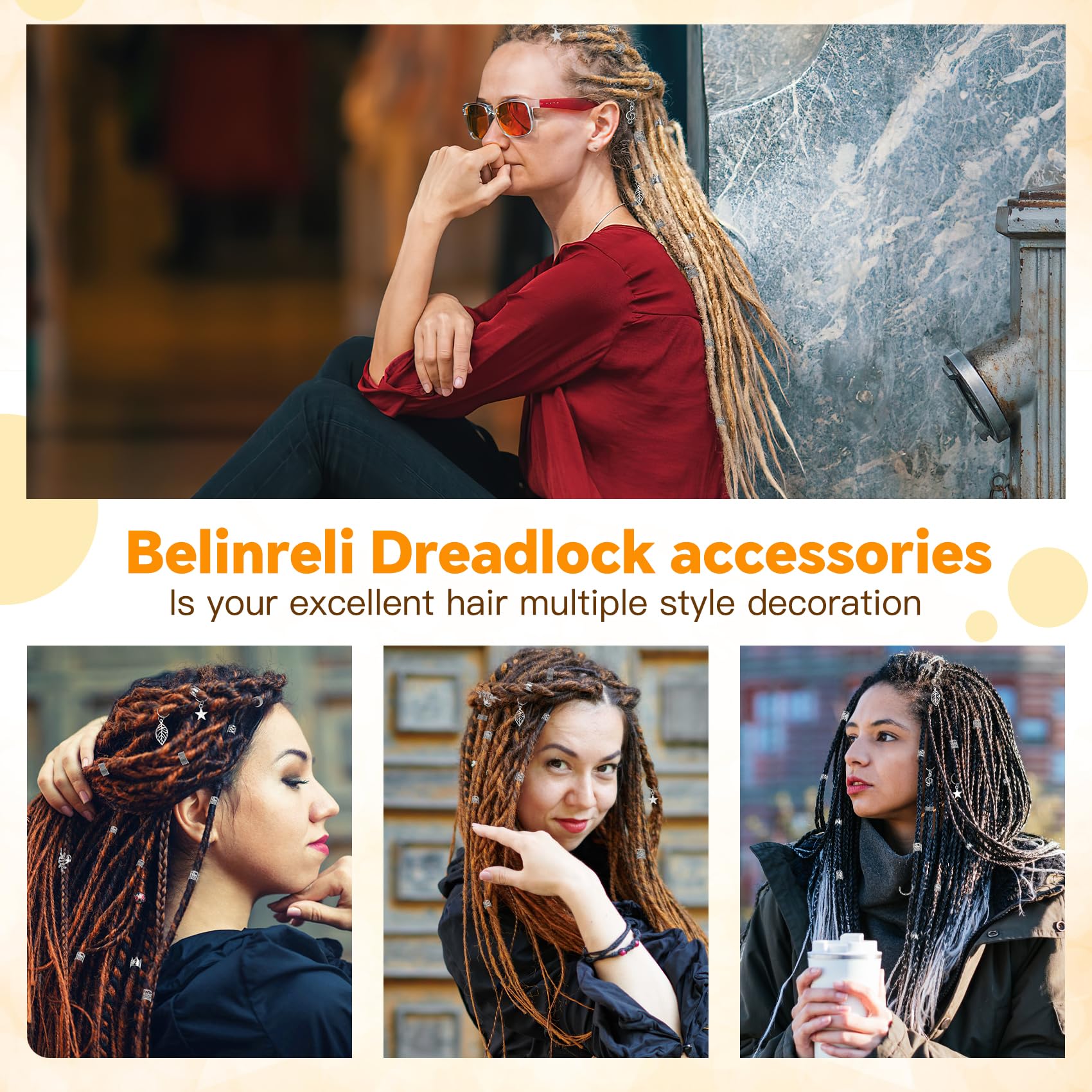 Belinreli clear storage box with compartments to keep accessories organized and portable