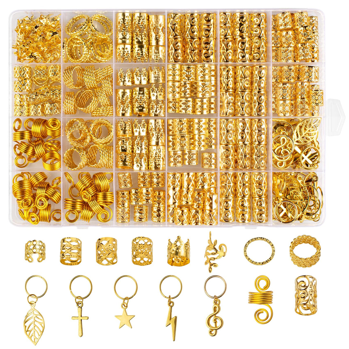 Belinreli front packaging showing full 275-piece gold kit and convenience